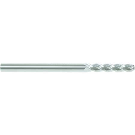Single End Mill, Ball Nose Center Cutting Extended Length, Series 5953, 516 Cutter Dia, 6 Overal